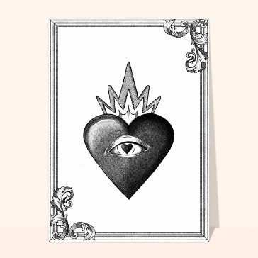 C&oelig;ur myst&eacute;rieux avec un regard d'amour