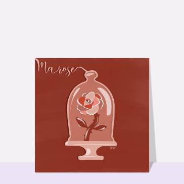 Rose en cloche pour un amour unique et tendre