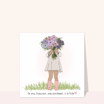 Fleurs d'amour pour une d&eacute;claration touchante