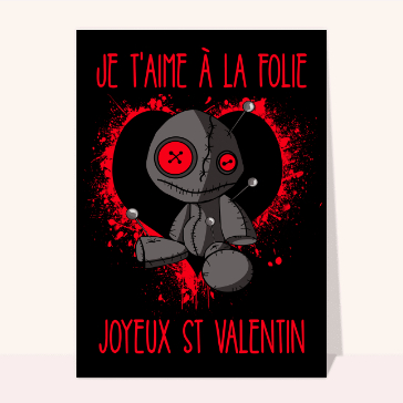 Amour d&eacute;cal&eacute; avec poup&eacute;e vaudou amusante