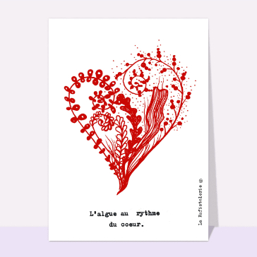 C&oelig;ur algue : danse des &eacute;motions rouges