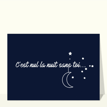 Nuit &eacute;toil&eacute;e, sans toi c'est ennuyant