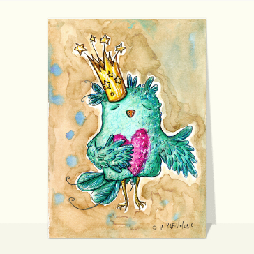 Un oiseau royal pour ton c&oelig;ur d'amour
