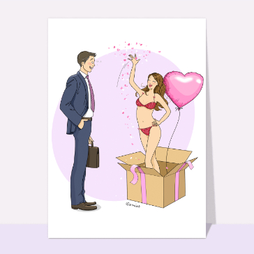 Cadeau surprise pour un amour coquin
