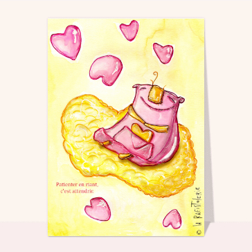 Patienter en riant pour une Saint-Valentin joyeuse