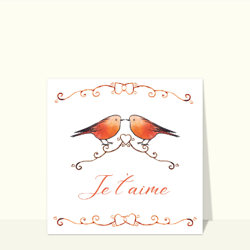 Oiseaux tendres pour une Saint-Valentin naturelle