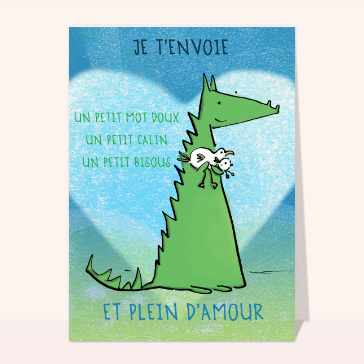 Dragon mignon avec douceur et tendresse