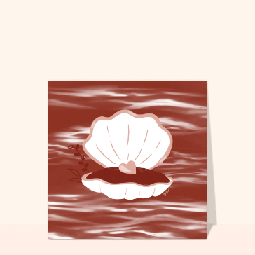 Coquillage d'amour et c&oelig;ur en chocolat