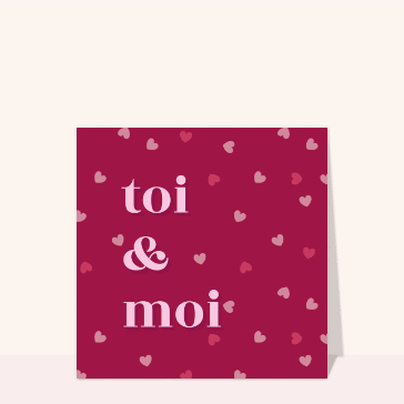 Toi et moi, un duo de coeurs mignons
