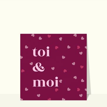 Toi et moi, coeurs dans un ballet amoureux