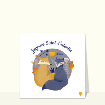 Renards tendres pour une Saint-Valentin douce