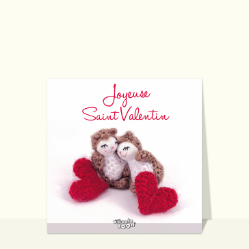 Oiseaux en laine pour une Saint-Valentin douce