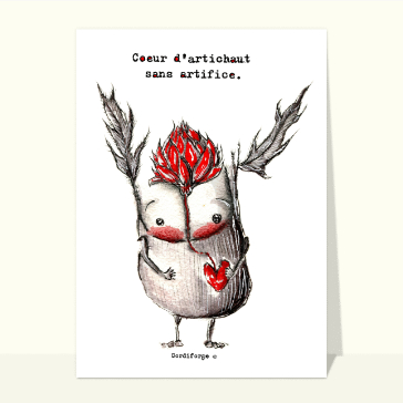 Artichaut tendre au c&oelig;ur d'amour authentique