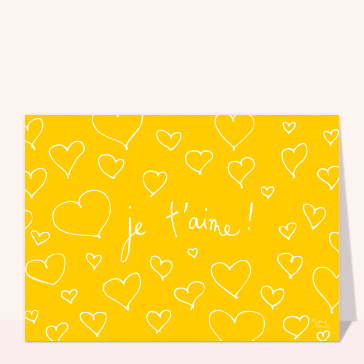 Un cri d'amour sur fond &eacute;clatant