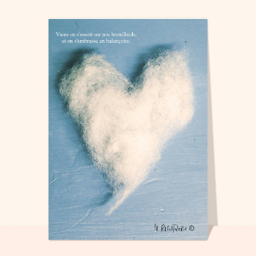 Coeur nuage en douceur pour un tendre moment