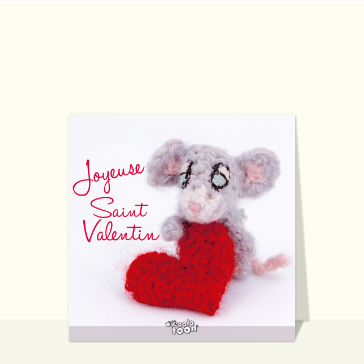 Coeur mignon avec une d&eacute;claration d'amour