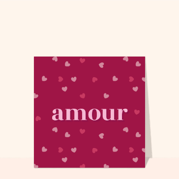 Amour avec des coeurs en feston doux