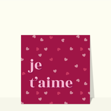 Je t'aime sous un ciel de petits coeurs