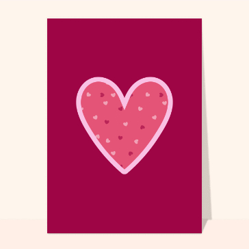 Coeur rempli de tendres petits coeurs