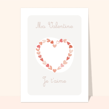 Coeur d&eacute;licat pour ma Valentine ch&eacute;rie