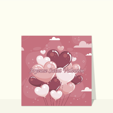 Coeur en ballons pour une Saint Valentin magique