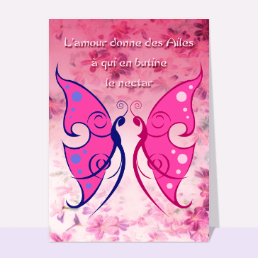 Deux papillons pour c&eacute;l&eacute;brer l'amour