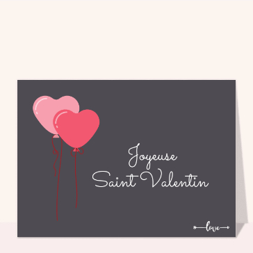 Ballons en coeurs pour une Saint Valentin joyeuse