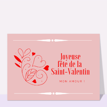 Joyeuse Saint-Valentin, amour et tendresse