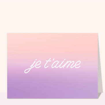 Je t'aime : douceur pastel en d&eacute;grad&eacute; &eacute;l&eacute;gant