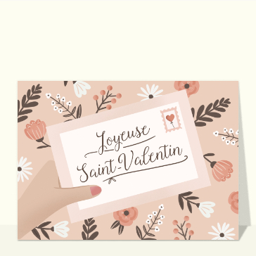 Joyeuse Saint-Valentin en fleurs d&eacute;licates