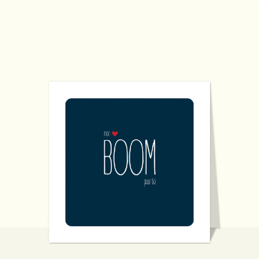 Mon BOOM d'amour pour toi en bleu nocturne