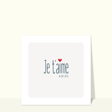 Je t'aime, un doux point c'est toi