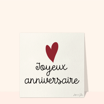 Joyeux anniversaire d'amour et de tendresse