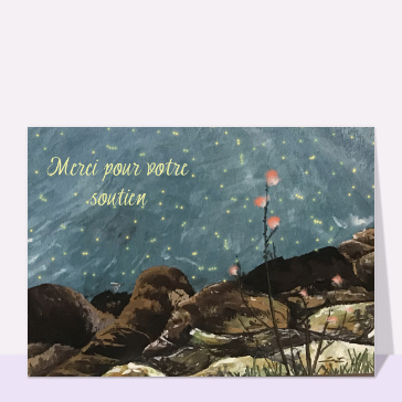 Merci pour votre soutien lumineux et apaisant