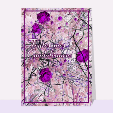 Fleurs roses pour un doux adieu