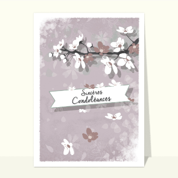 Fleurs blanches pour des pens&eacute;es de r&eacute;confort