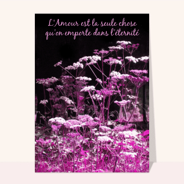 L'amour &eacute;ternel en souvenir fleuri