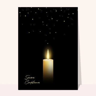 Bougie douce pour un hommage lumineux