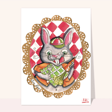 Lapin gourmet en cuisine pour P&acirc;ques