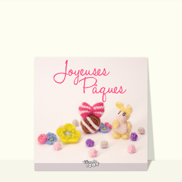 P&acirc;ques color&eacute;es avec lapin et chocolat doux
