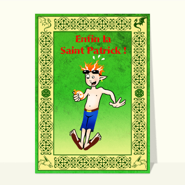 Lutin heureux pr&ecirc;t pour la f&ecirc;te de Saint Patrick