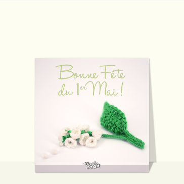 Muguet tiss&eacute; pour un 1er Mai fleuri