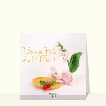 Muguet tendre et lapin pour le 1er mai