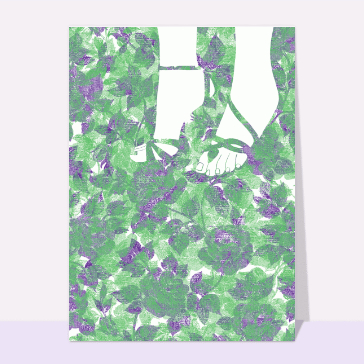F&ecirc;te color&eacute;e aux feuilles verdoyantes