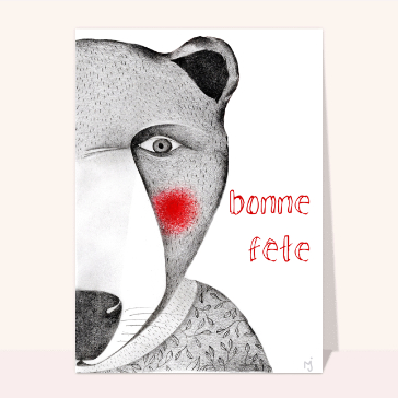 Ours espi&egrave;gle pour une f&ecirc;te originale