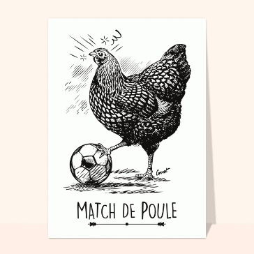 Poules et foot : le match comique !