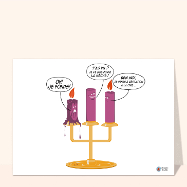 Bougies en folie et humour &eacute;clatant