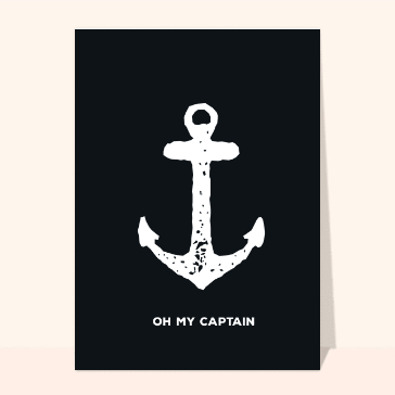 Ancre humoristique : Oh my captain !