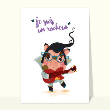 Cochon rockeur : un humour &agrave; la guitare