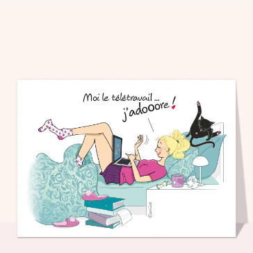 T&eacute;l&eacute;travail hilarant : j'adore rester chez moi